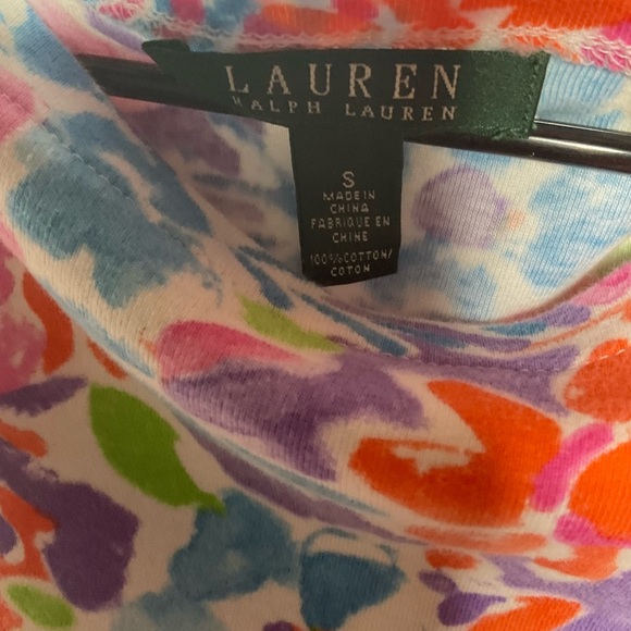 < Vibrant Ralph Lauren Floral Top - Multicolor > - Picture 4 of 5